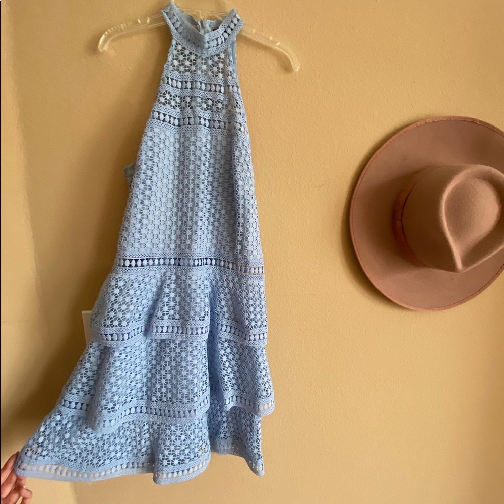 Halter tiered dress